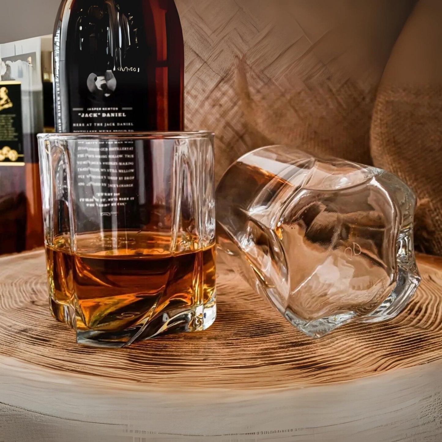 Whiskey Glasses 13 Oz - PASABAHCE LUNA - Set of 6
