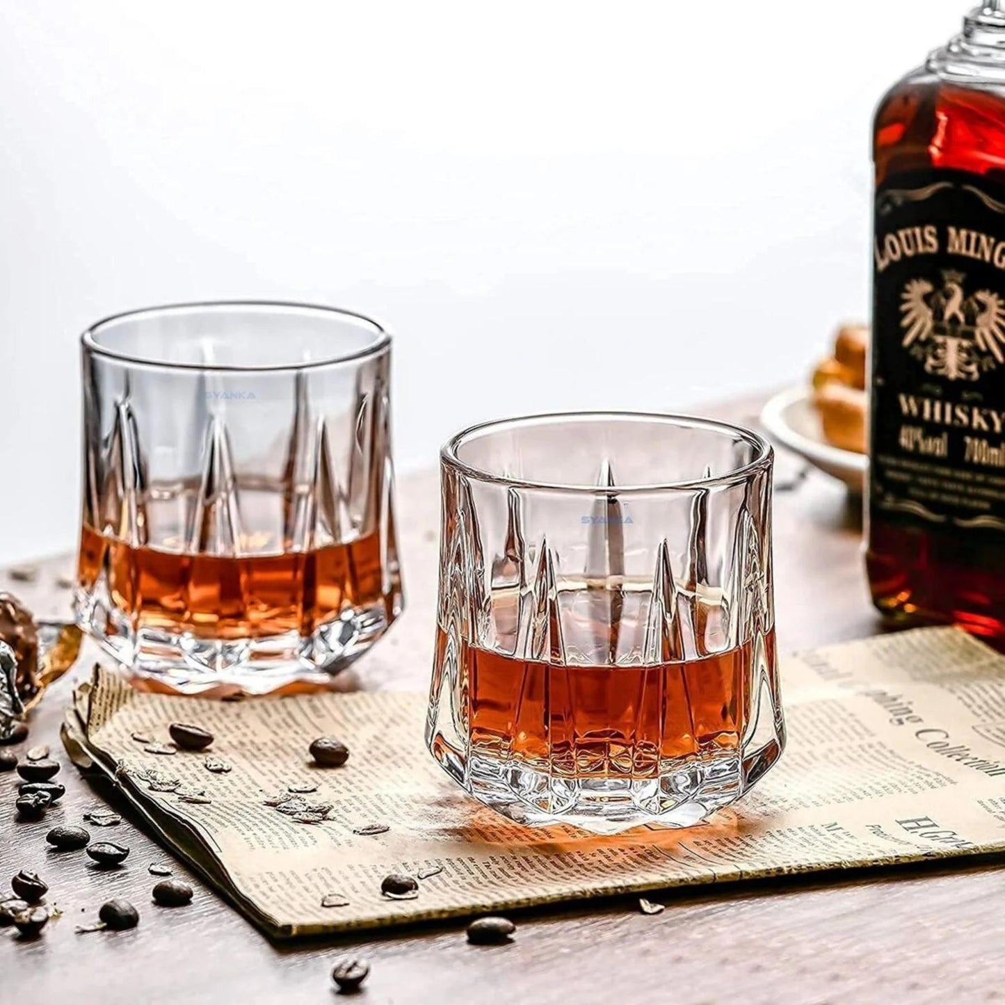 Whiskey Glasses 12 Oz - Set of 6