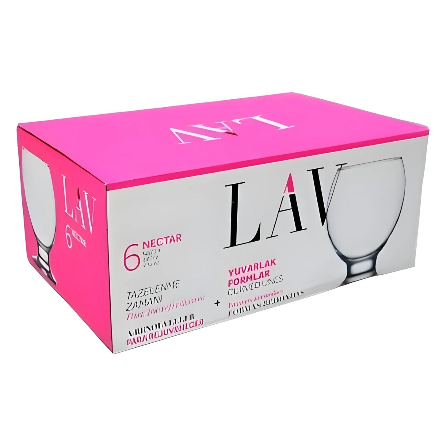 Soft Drink Glasses 10 Oz - LAV NECTAR - Set of 6
