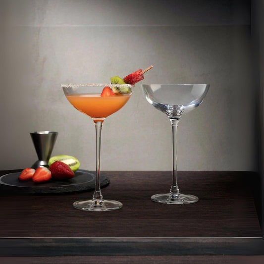 Crystal Coupe Glasses 6.5 oz - Nude Hepburn - Set of 2