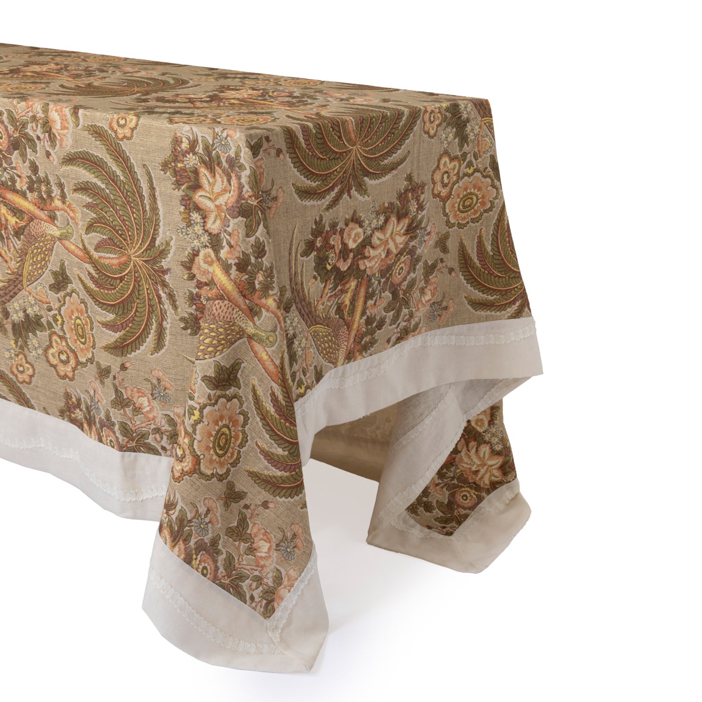 Loomé Home Aviary Garden Tablecloth – Linen Blend, 200 x 300 cm