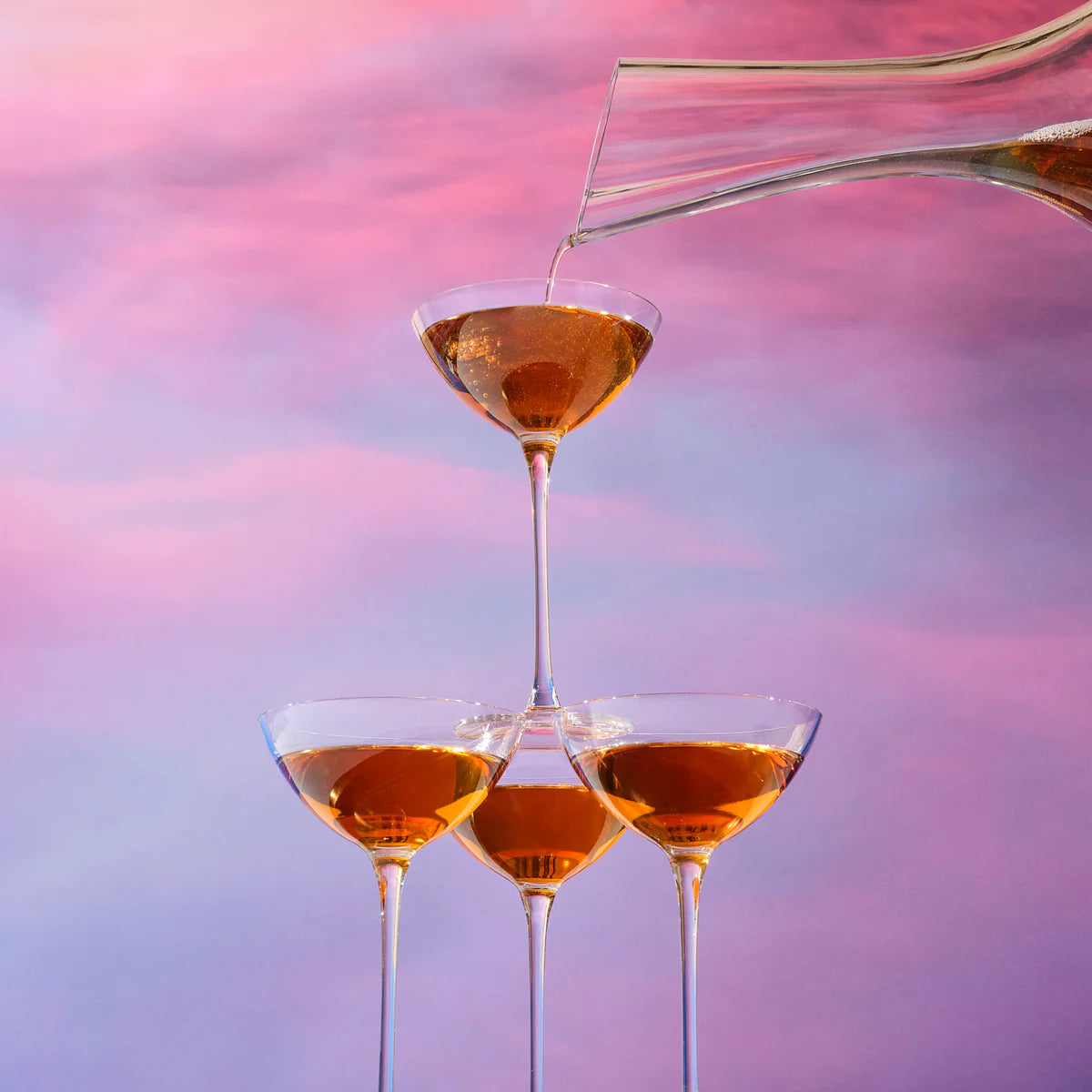 Crystal Coupetini Glasses 5.75 oz – Nude Savage - Set of 6