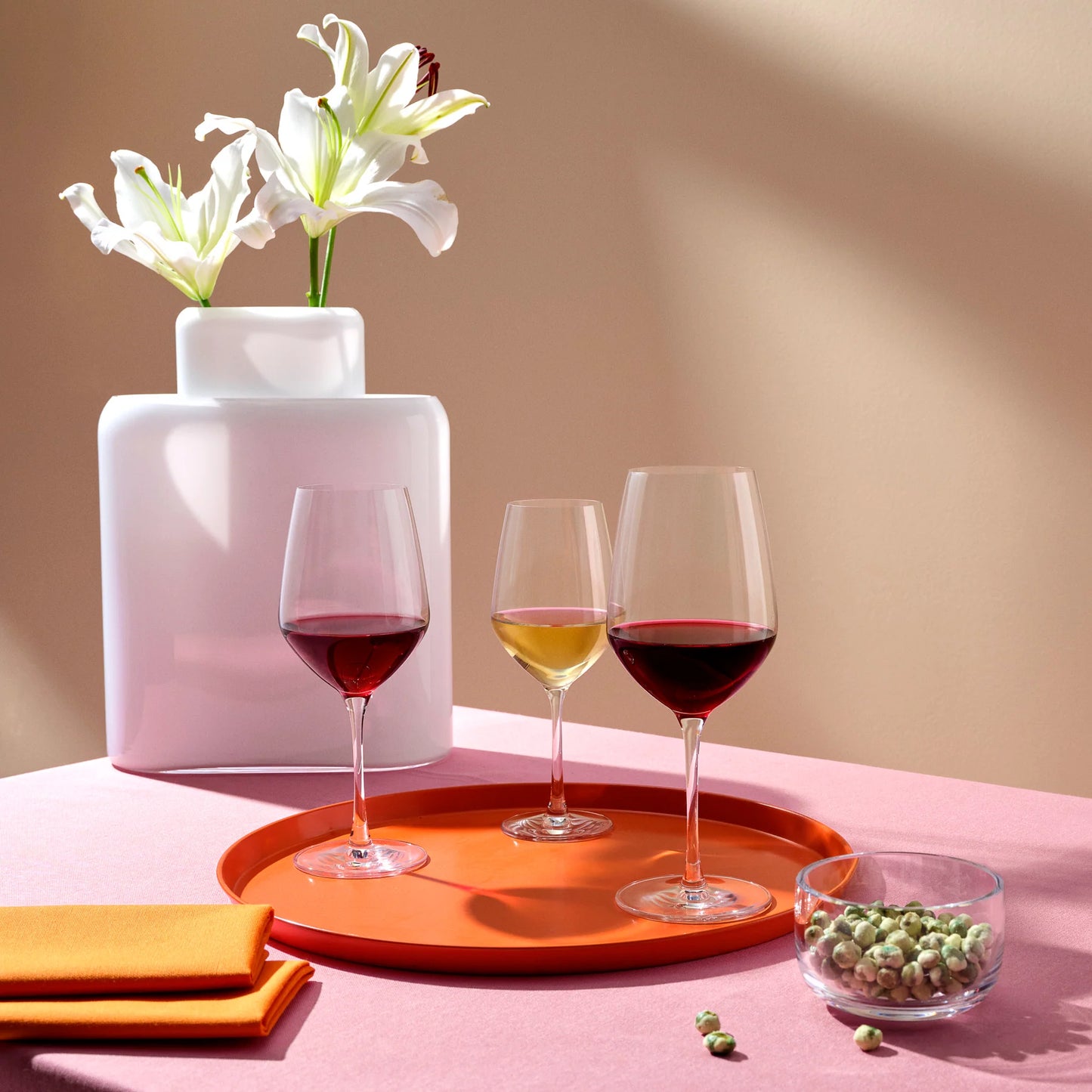 Crystal Red Wine Glasses 16.75 oz - Nude Climats - Set of 6