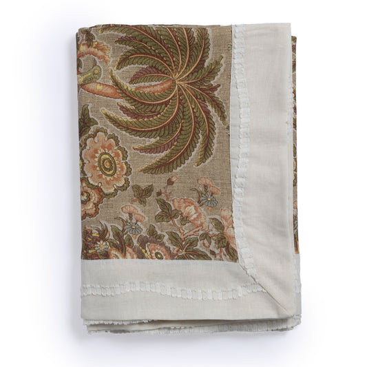 Loomé Home Aviary Garden Tablecloth – Linen Blend, 200 x 300 cm