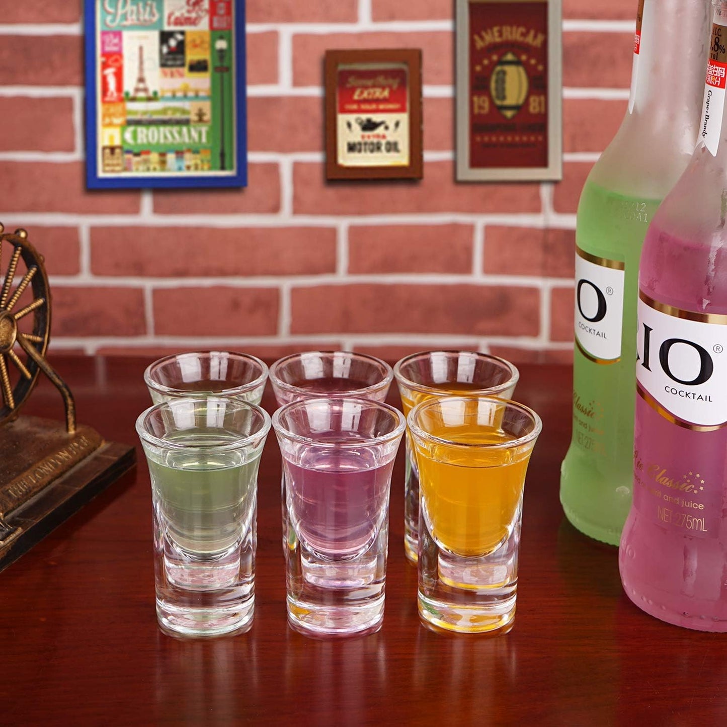 IKIDO Shot Glasses 1 oz - Set of 6