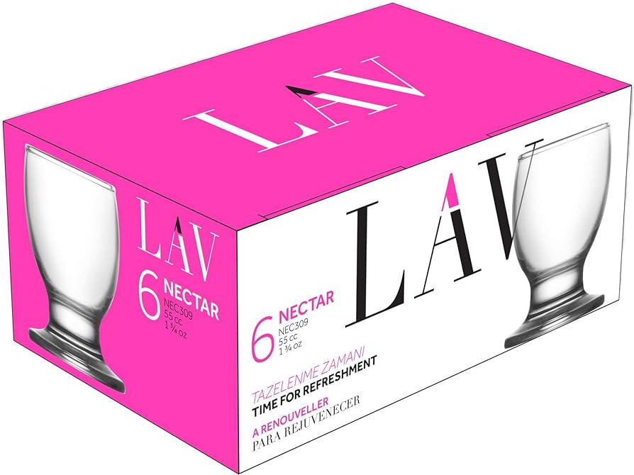 LAV NECTAR 1.75 oz Liqueur Glasses - 6 /Case