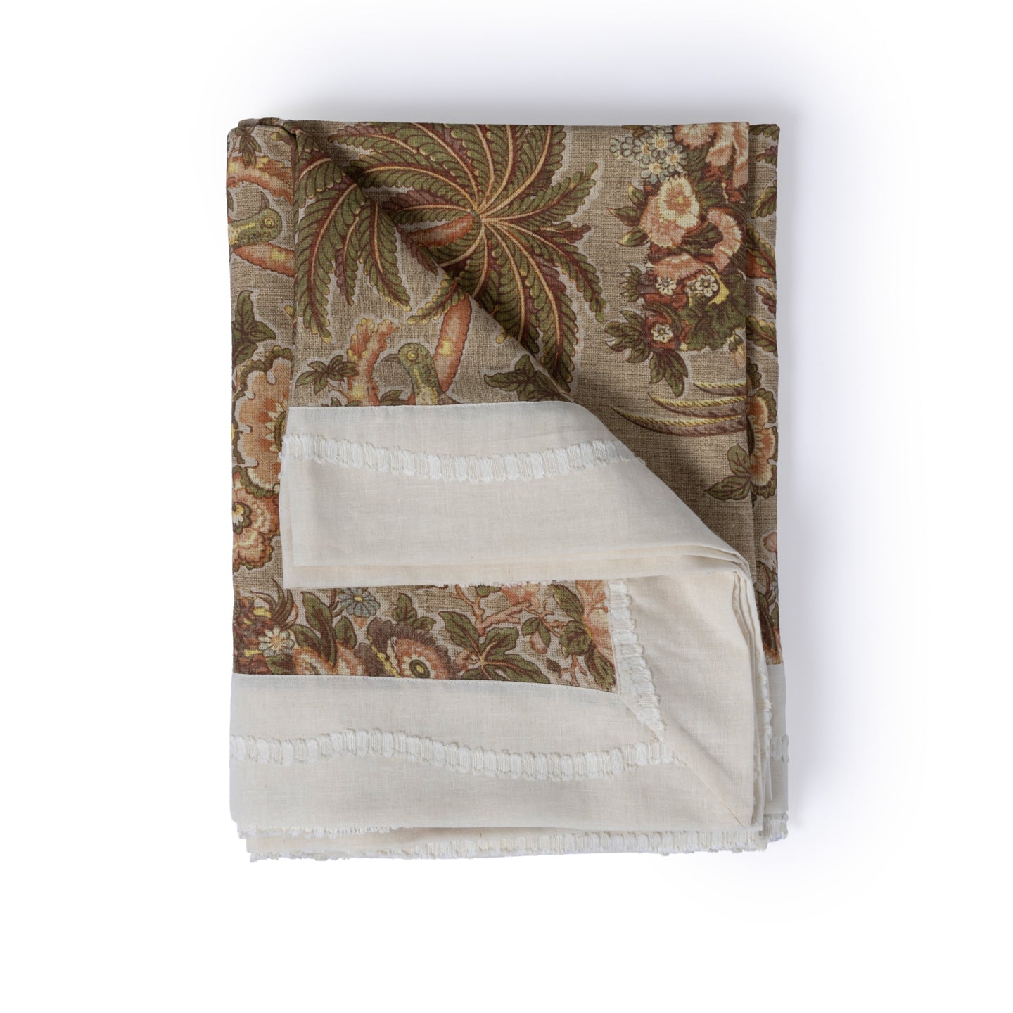 Loomé Home Aviary Garden Tablecloth – Linen Blend, 200 x 300 cm