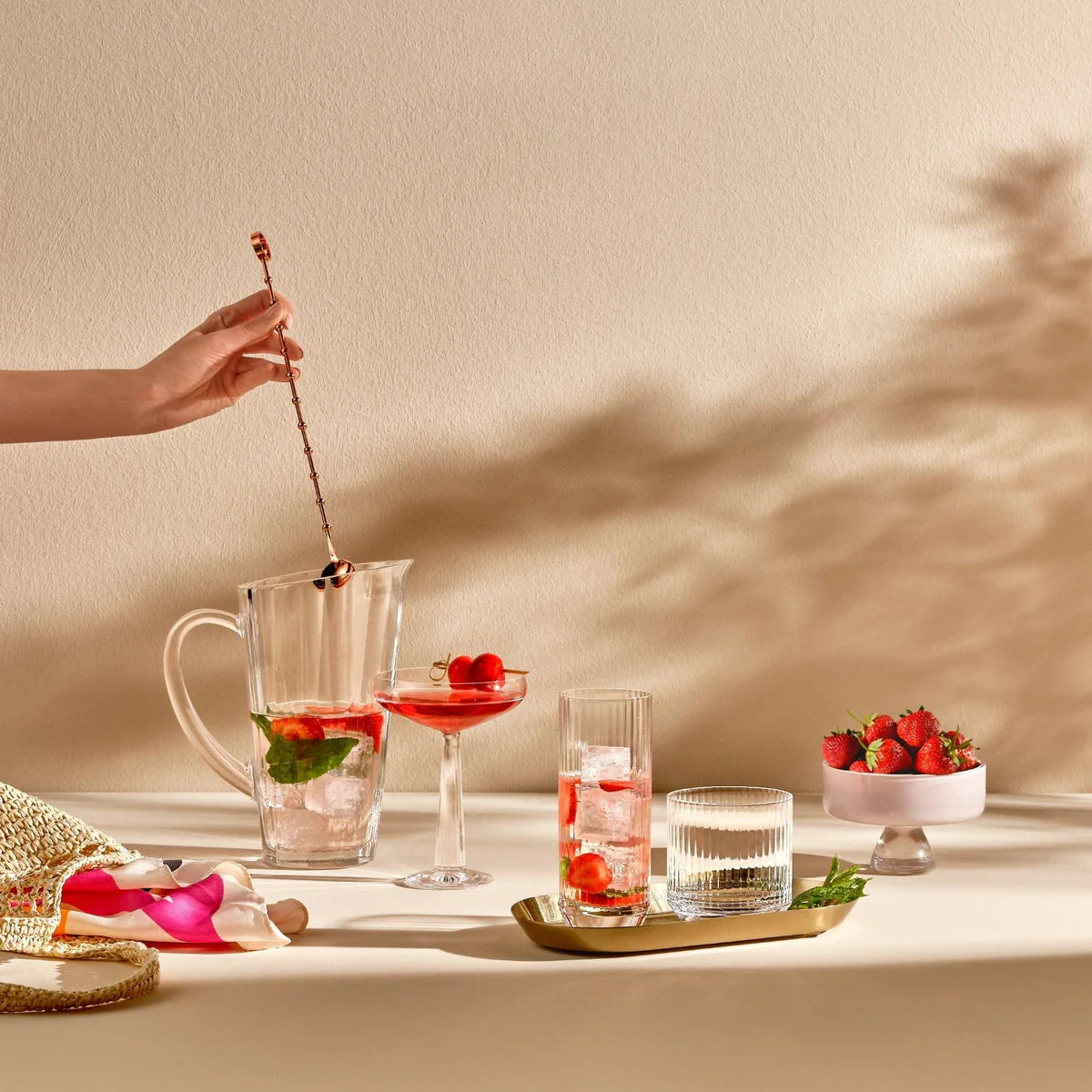 Crystal Highball Glasses - Nude Big Top - Set of 6