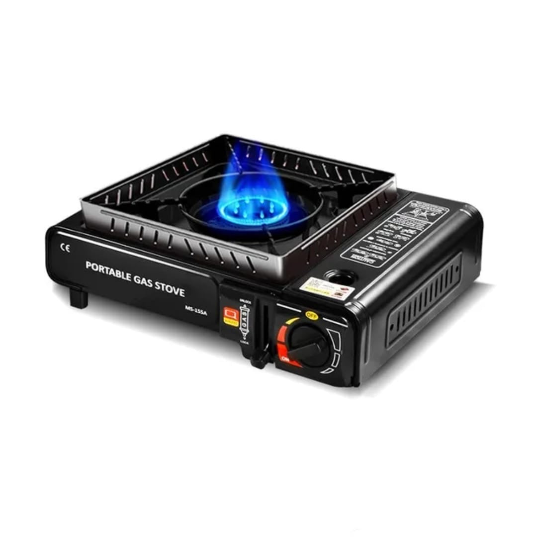 Portable Butane Gas Stove with Carry Case — Single Burner | Camping & Tabletop | IKIDO