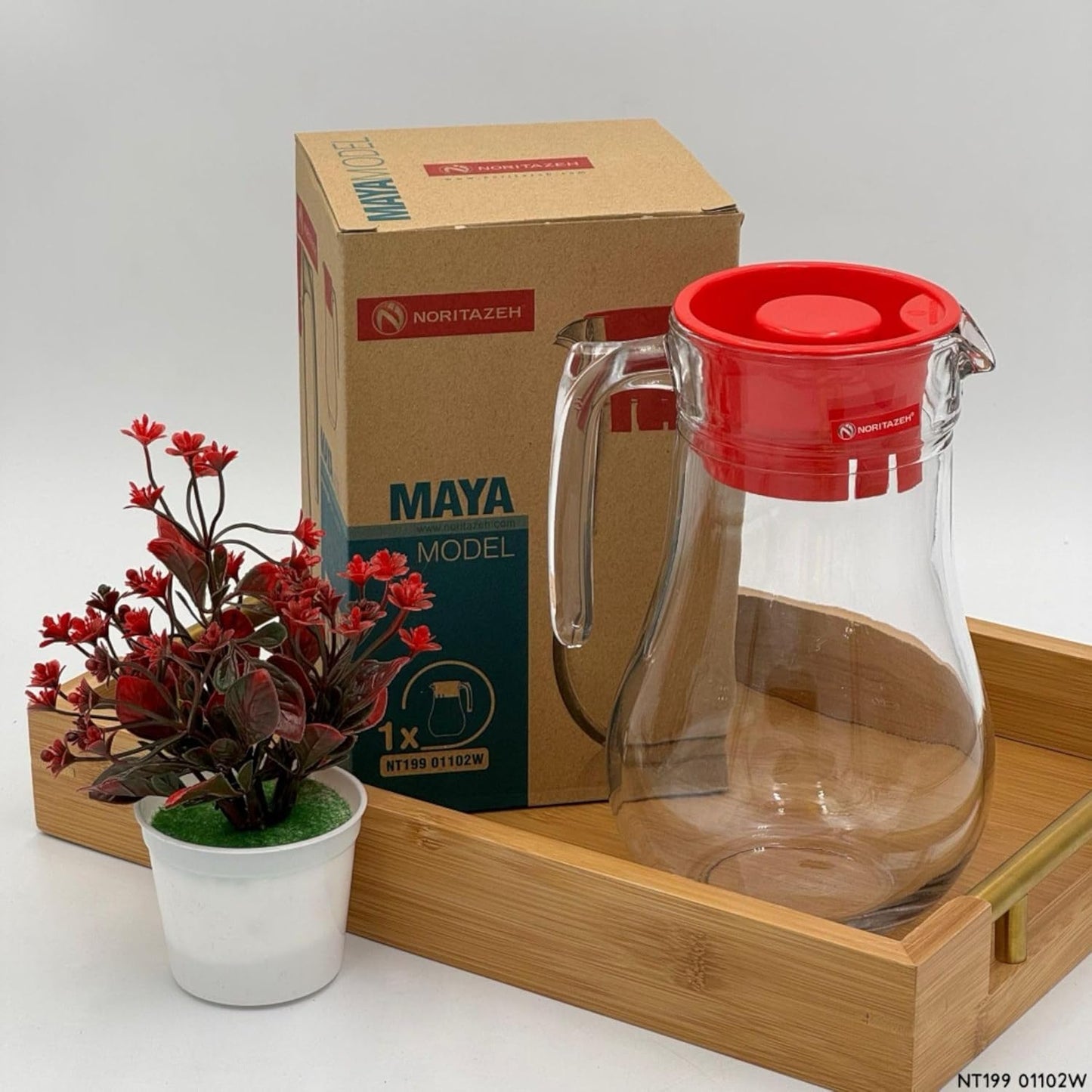 Glass Jug 1.2L - NORITAZEH - 1Piece