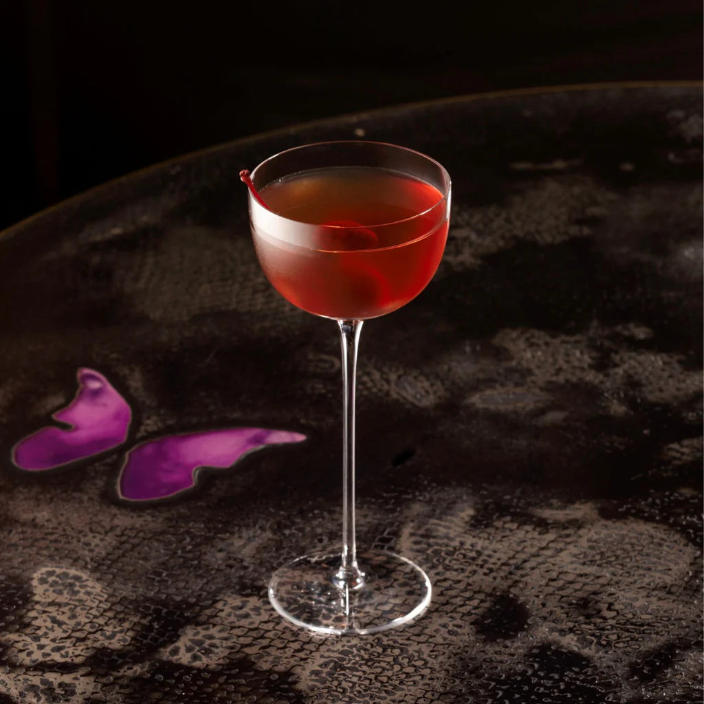 Crystal Nick & Nora Cocktail Glasses 4.5 oz - Nude Savage Pony - Set of 6