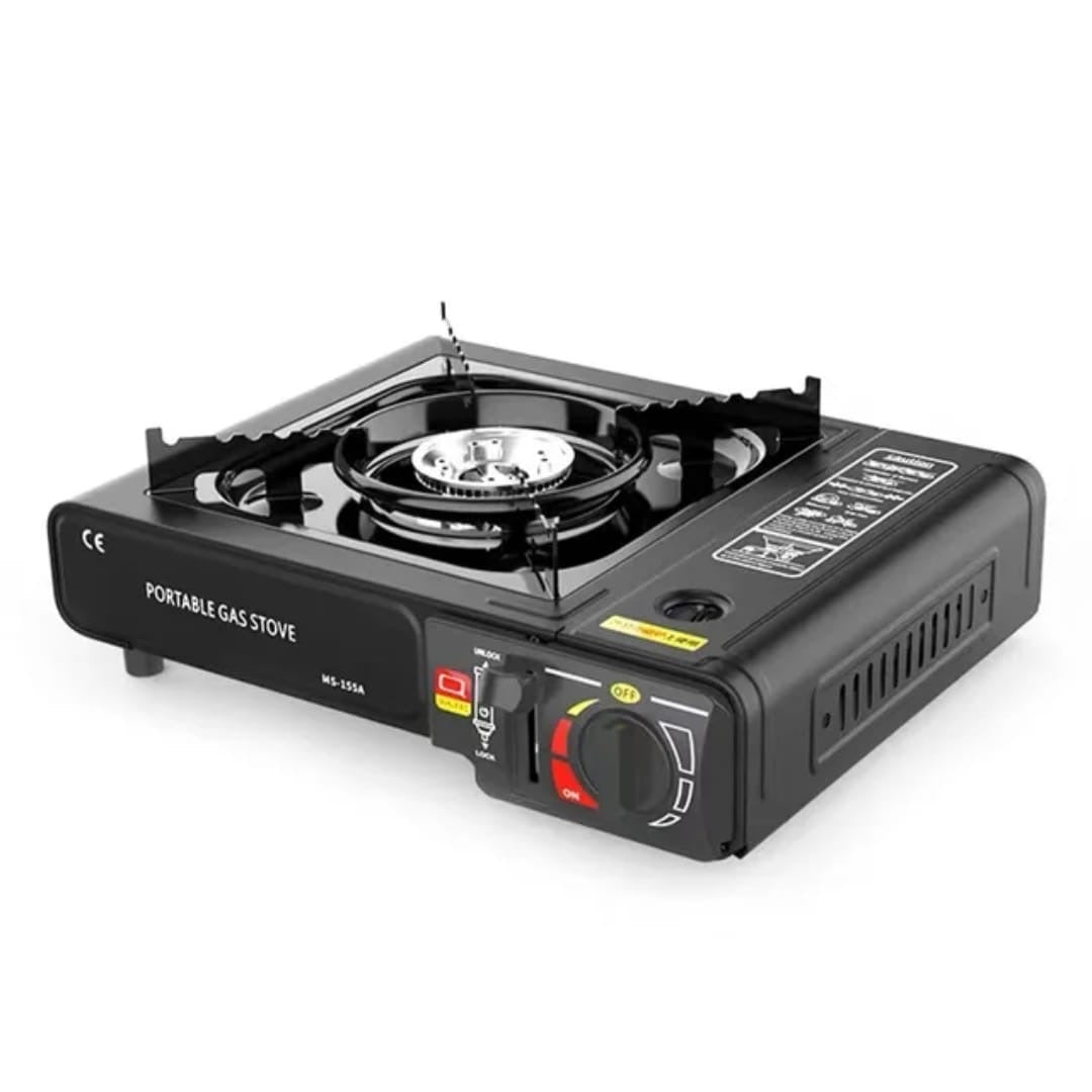 Portable Butane Gas Stove with Carry Case — Single Burner | Camping & Tabletop | IKIDO