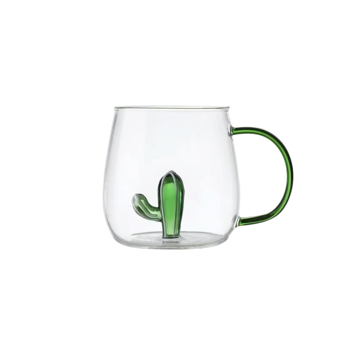 Cactus Borosilicate Glass Mug 13.5 oz - 1Piece