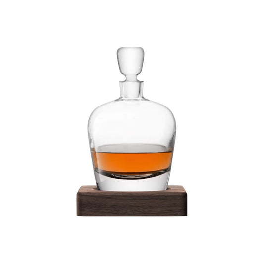 LSA Arran Crystal Whisky Decanter with Walnut Base – 1L