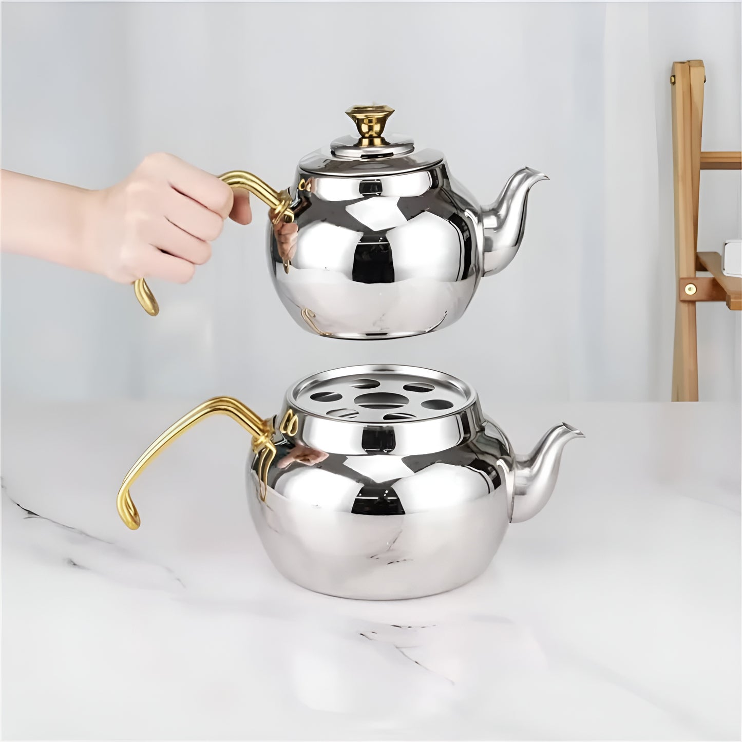 Teapot with Filter 1.0/2.0L - Set of 2