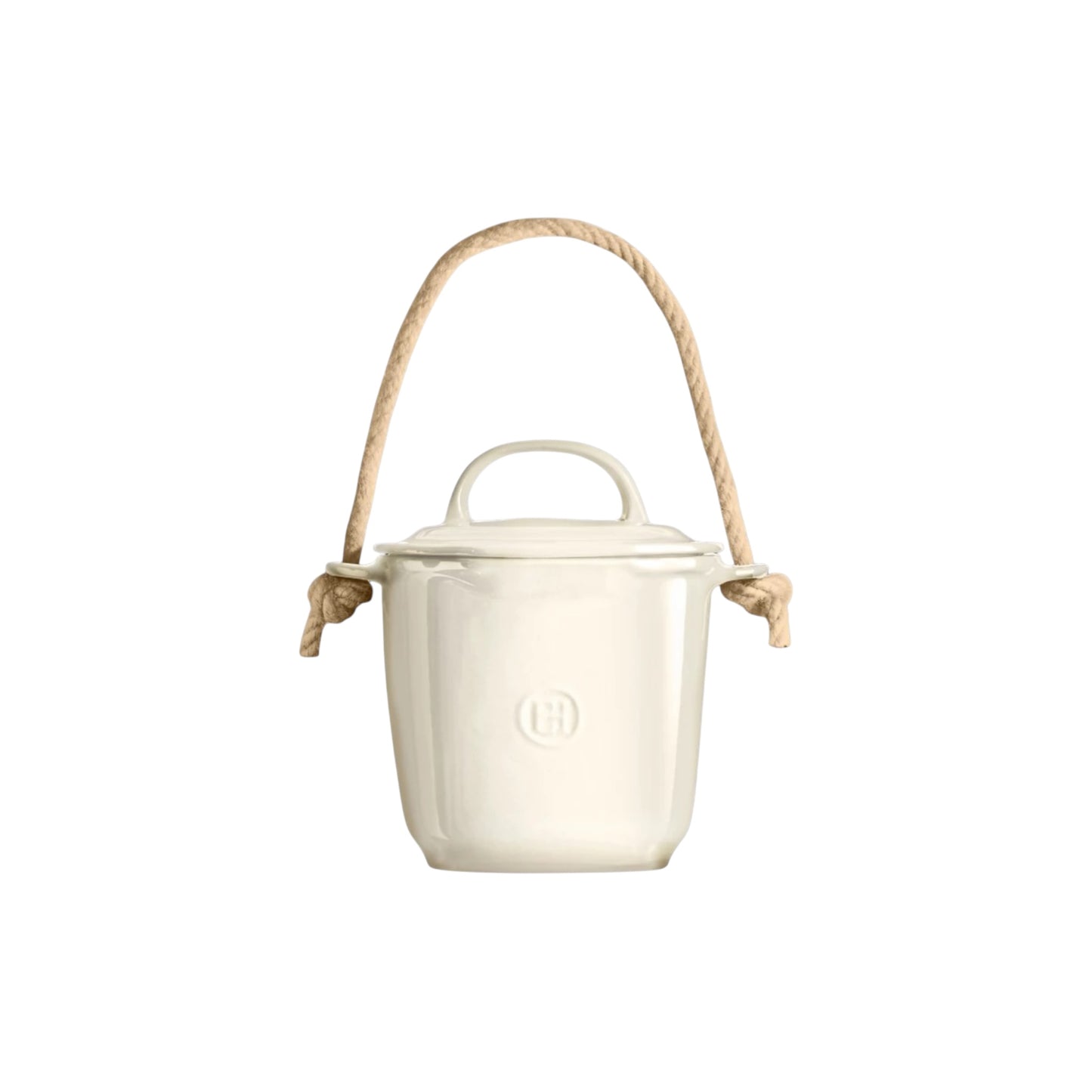 Emile Henry Argile Compost Bin 3.5 L | Stylish Ceramic Kitchen Compost Container