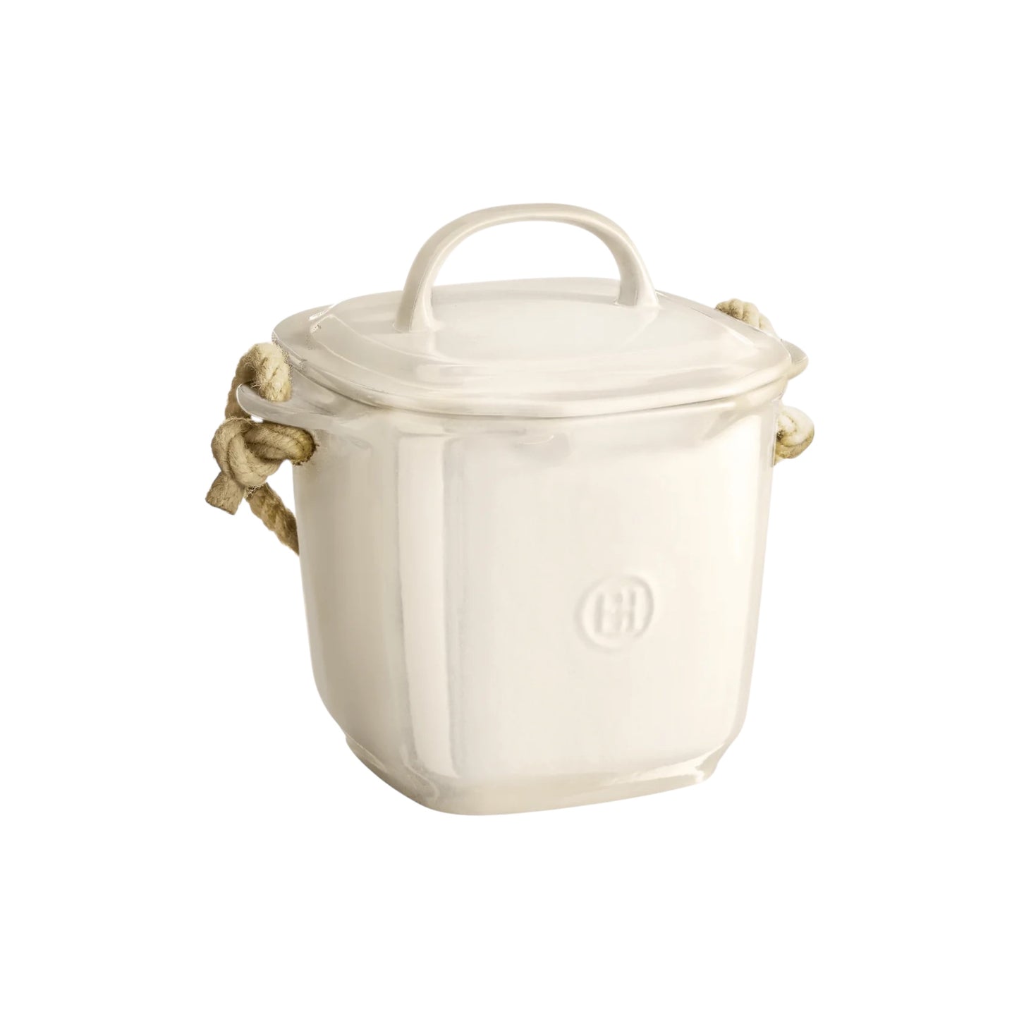 Emile Henry Argile Compost Bin 3.5 L | Stylish Ceramic Kitchen Compost Container