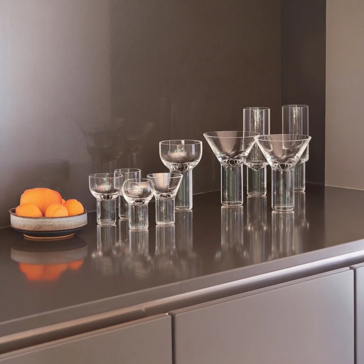 Stemless Martini Cocktail Glasses 250ml - LSA Boris - Set of 2