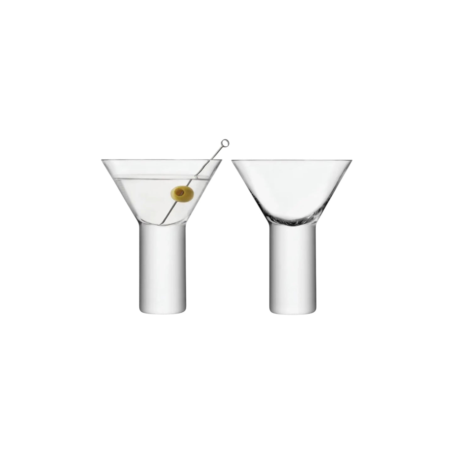 Stemless Martini Cocktail Glasses 250ml - LSA Boris - Set of 2
