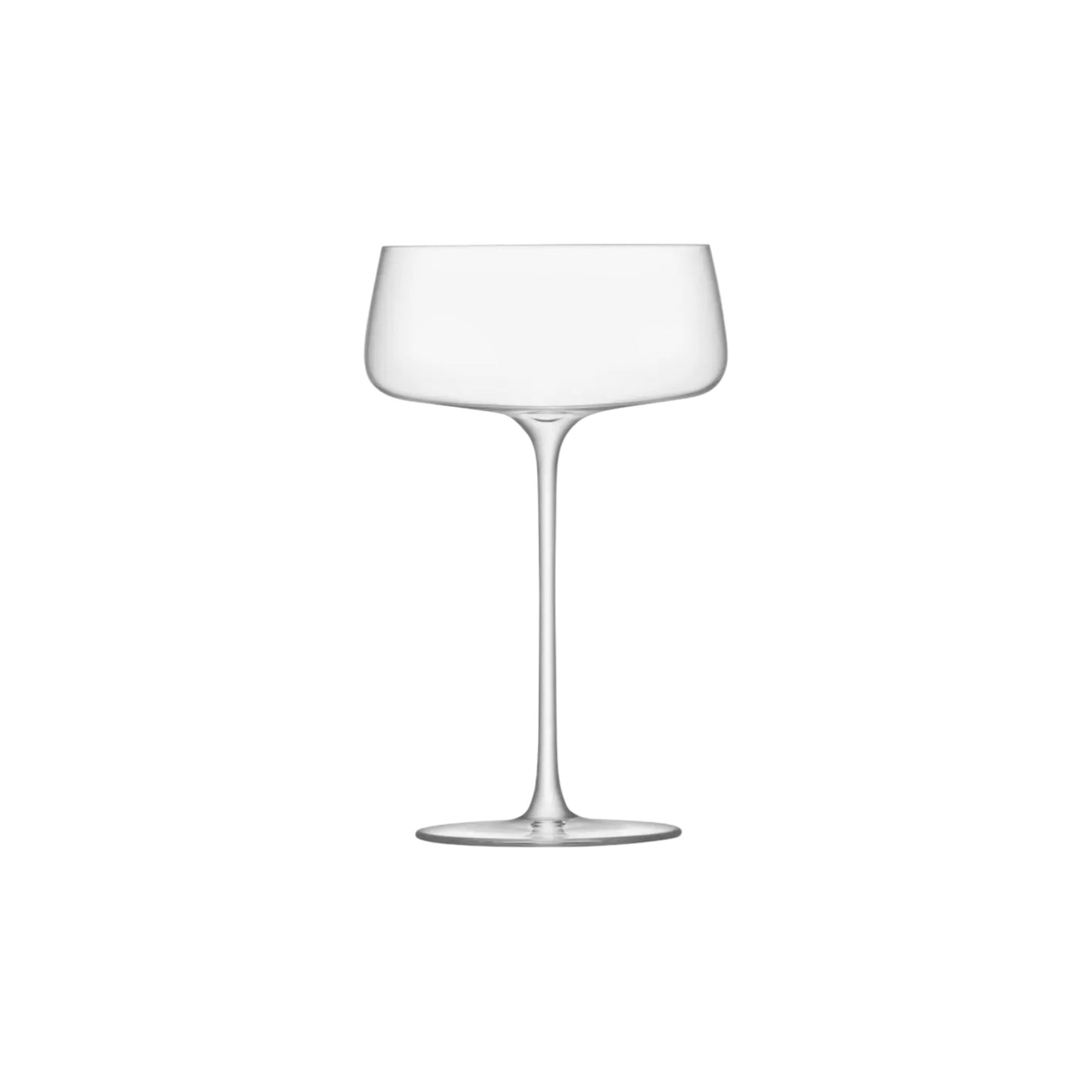Crystal Champagne Coupe Saucers 300ml - LSA Metropolitan- Set of 4