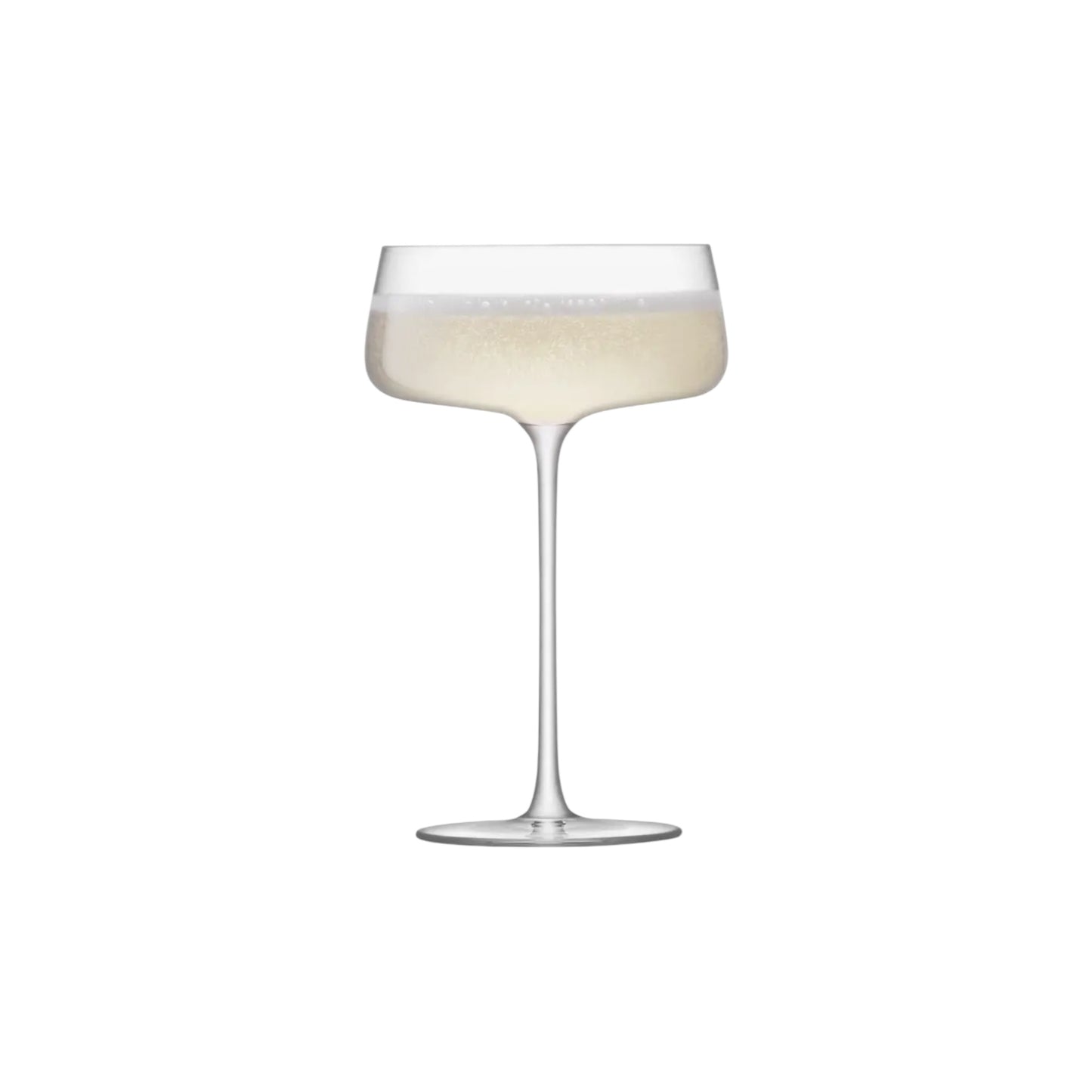 Crystal Champagne Coupe Saucers 300ml - LSA Metropolitan- Set of 4