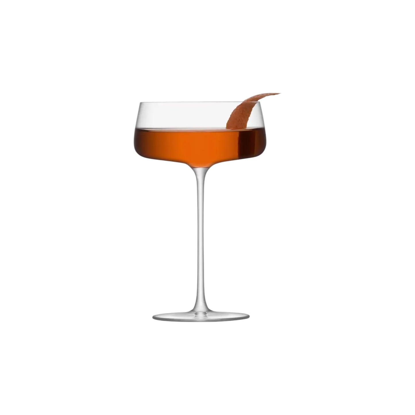 Crystal Champagne Coupe Saucers 300ml - LSA Metropolitan- Set of 4