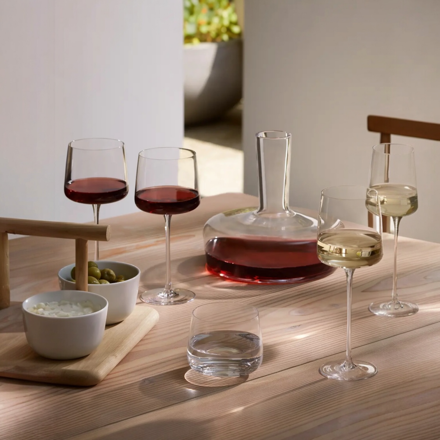 Crystal Stemless Wine Glasses 360ml - LSA Metropolitan- Set of 4