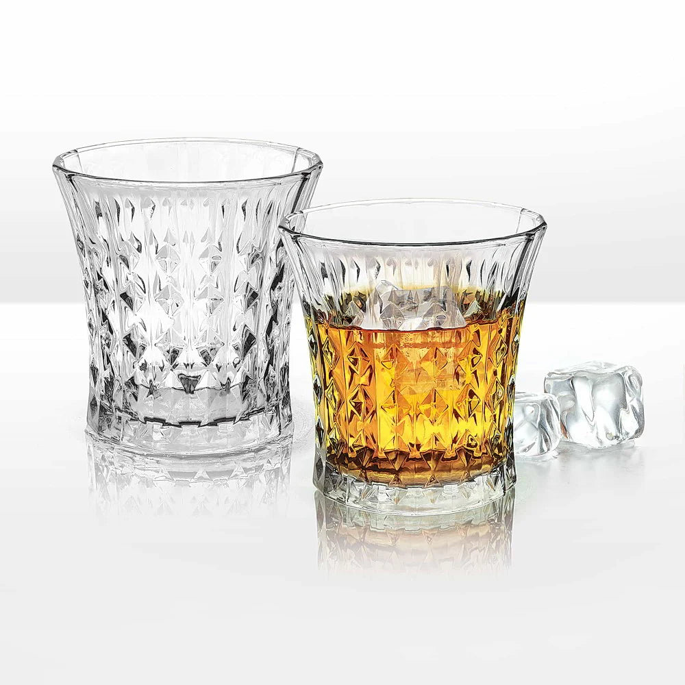 IKIDO YJSK-3602 Lady Diamond Royal Whisky Glasses 260Ml - Set of 6