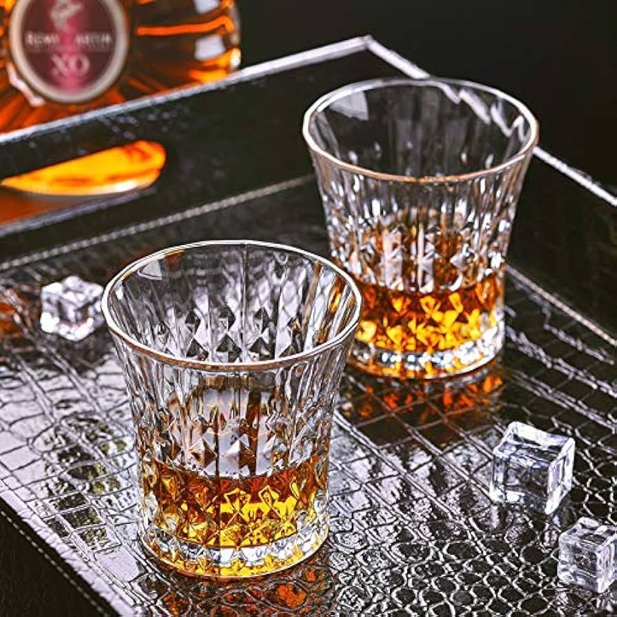 IKIDO YJSK-3602 Lady Diamond Royal Whisky Glasses 260Ml - Set of 6