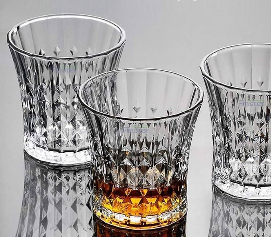 IKIDO YJSK-3602 Lady Diamond Royal Whisky Glasses 260Ml - Set of 6