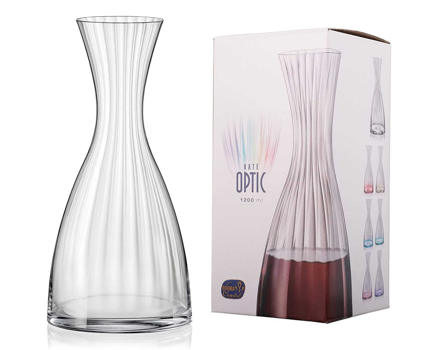 CRYSTALEX Kate Optic Crystal Wine Decanter - 1200Ml