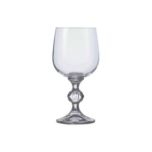 CRYSTALEX Claudia Crystal Wine Glasses Set of 6 - 7 3/4 oz