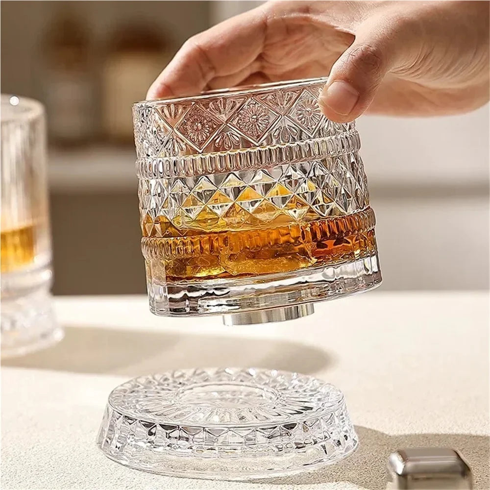 Spinning Crystal Whisky Glass 8.75oz - 1piece