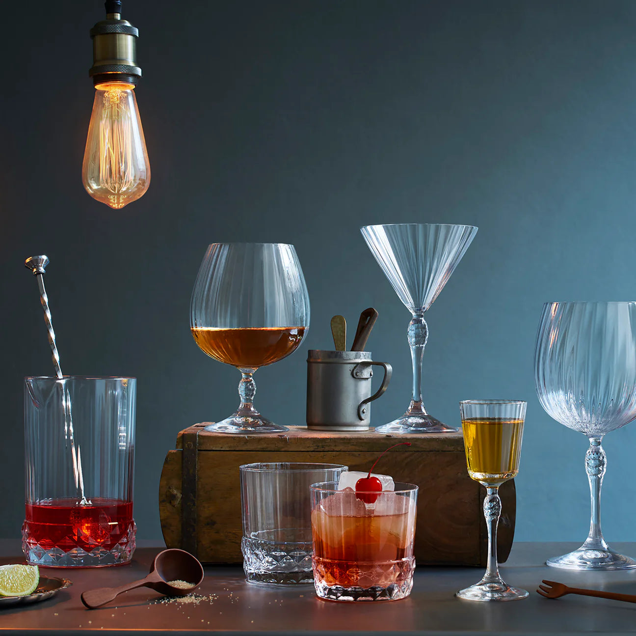 DOF Rocks Glasses 12.5 oz - Bormioli Rocco America ’20s - Set of 4