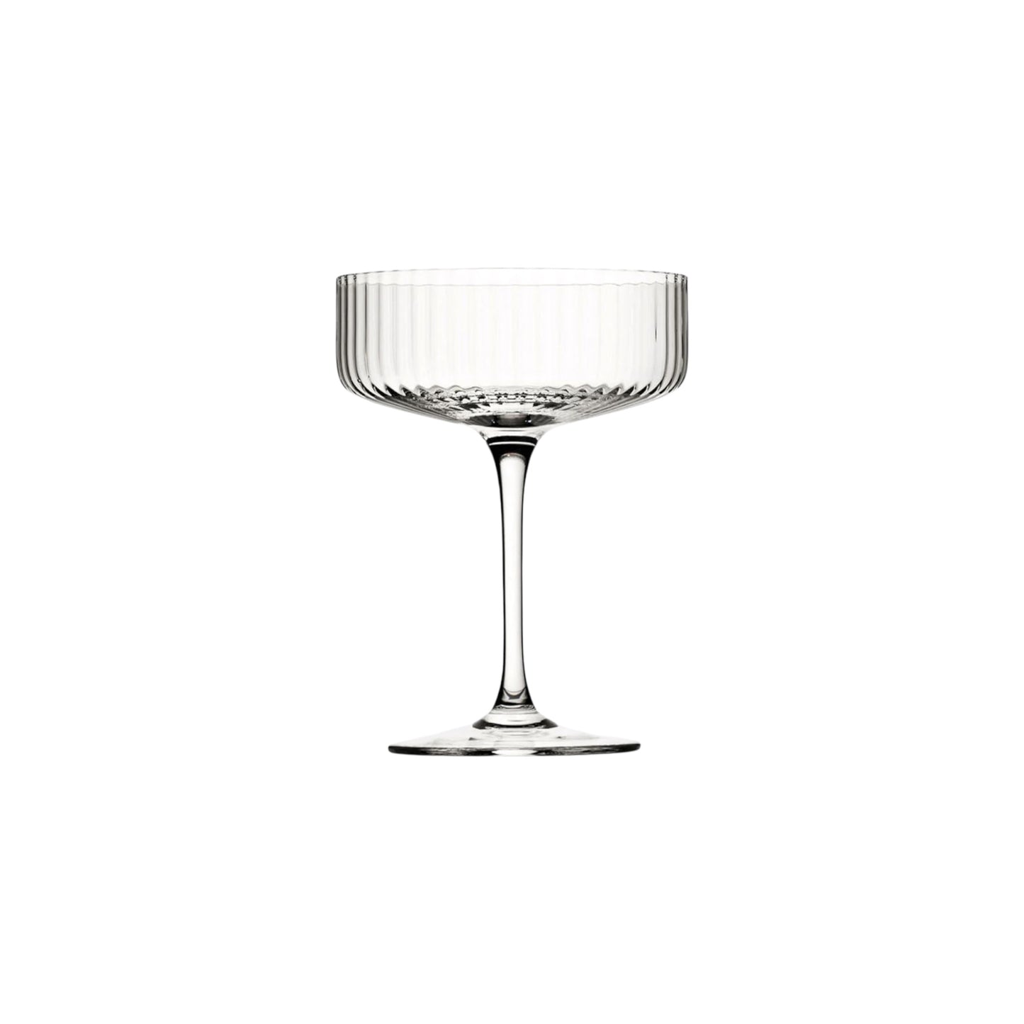 Ribbed Coupe Cocktail Glasses 9.8 oz - Cupcakes & Cashmere - Set of 4