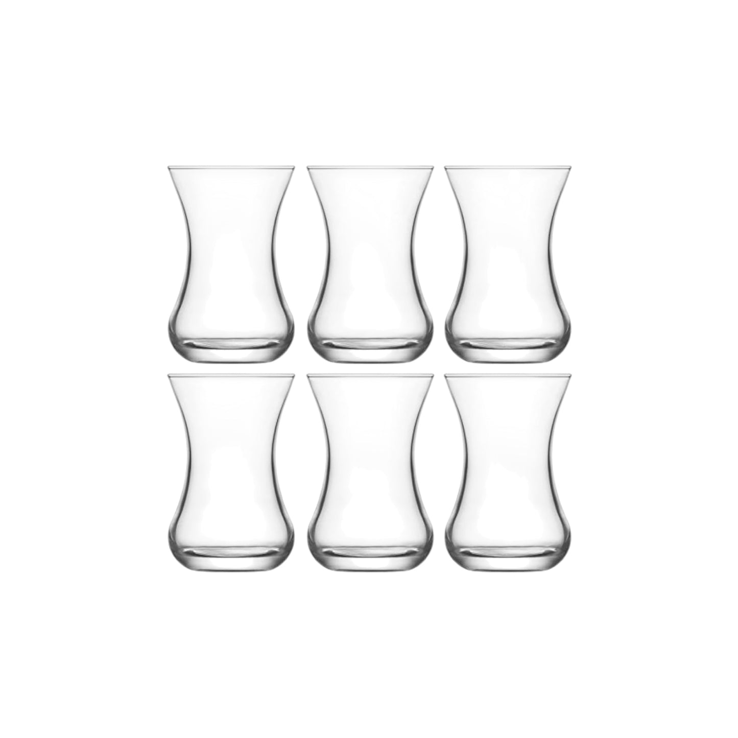 Turkish Tea Glasses 4.5 oz - LAV DEMET - Set of 6