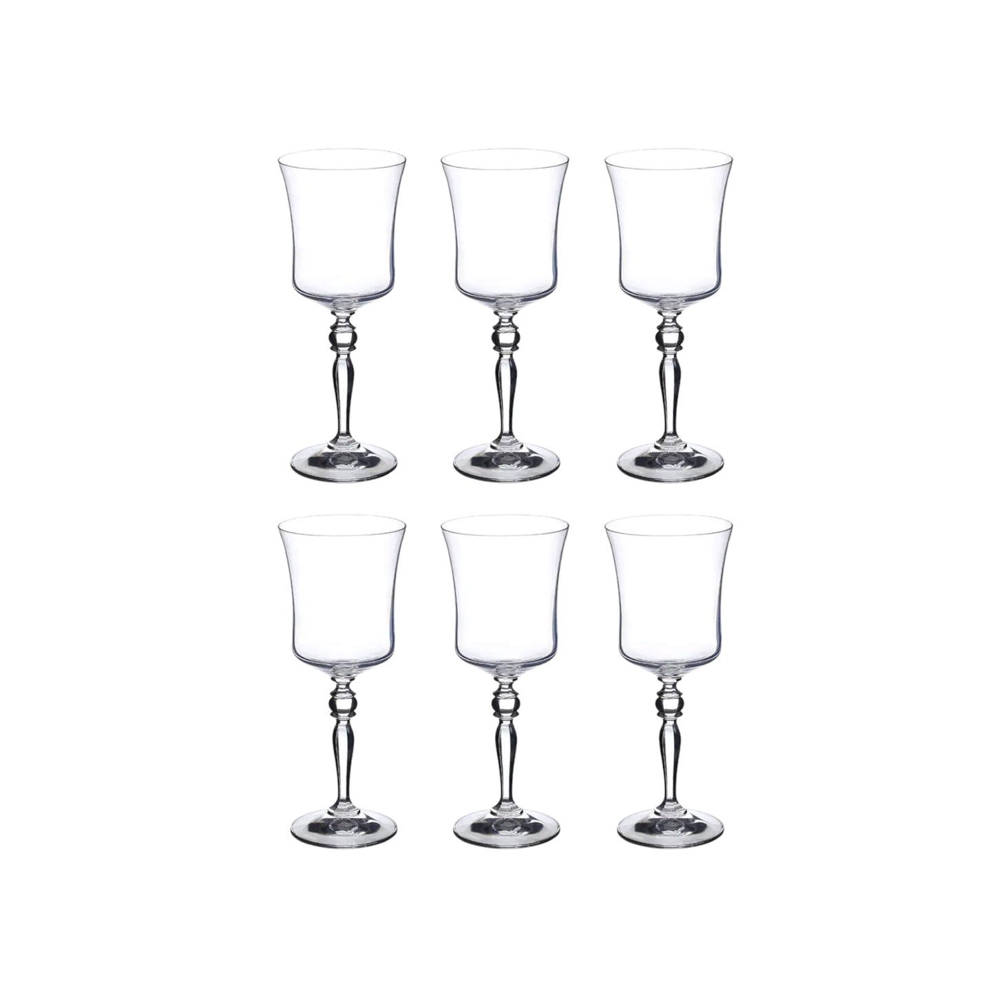 Crystalex Grace Bohemian Crystal Wine Glasses 185ml — Set of 6