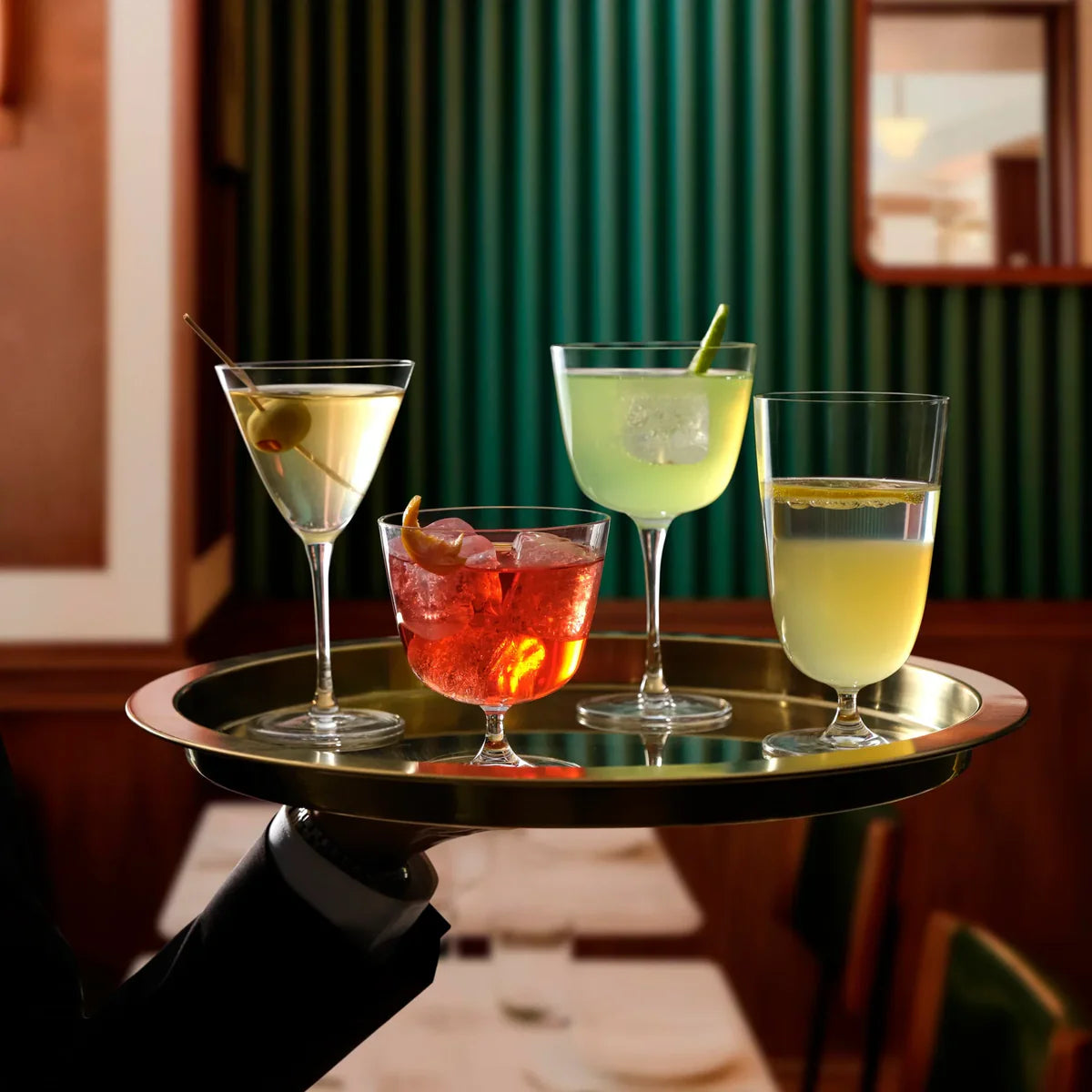 Long Cocktail Glass 12.75 oz - NUDE BAR/GIANI - Set of 6