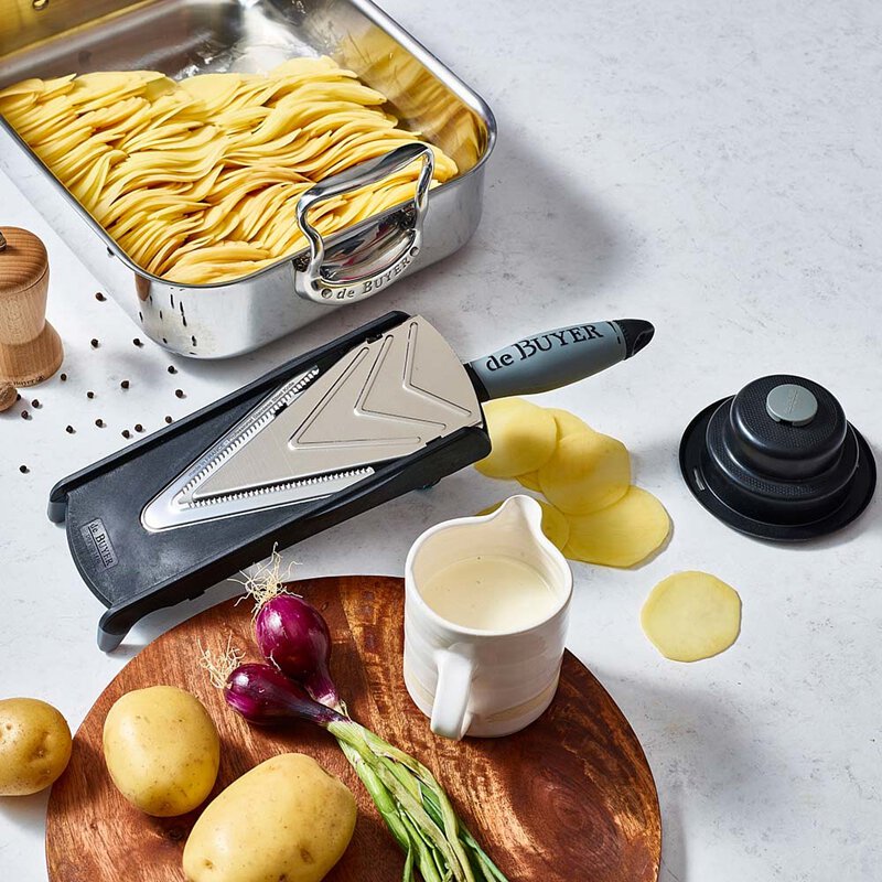 Mandoline Slicer – Adjustable 0.2–5mm, Fruit & Vegetable - de Buyer Kobra