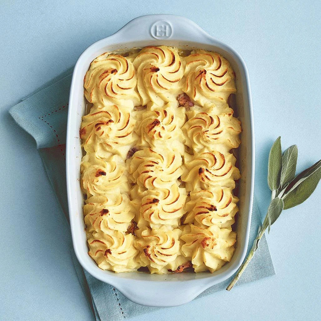 Emile Henry Large Ecume Rectangular Baking Dish – Sea Foam Ceramic, Made in France