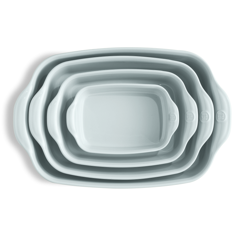 Emile Henry Large Ecume Rectangular Baking Dish – Sea Foam Ceramic, Made in France