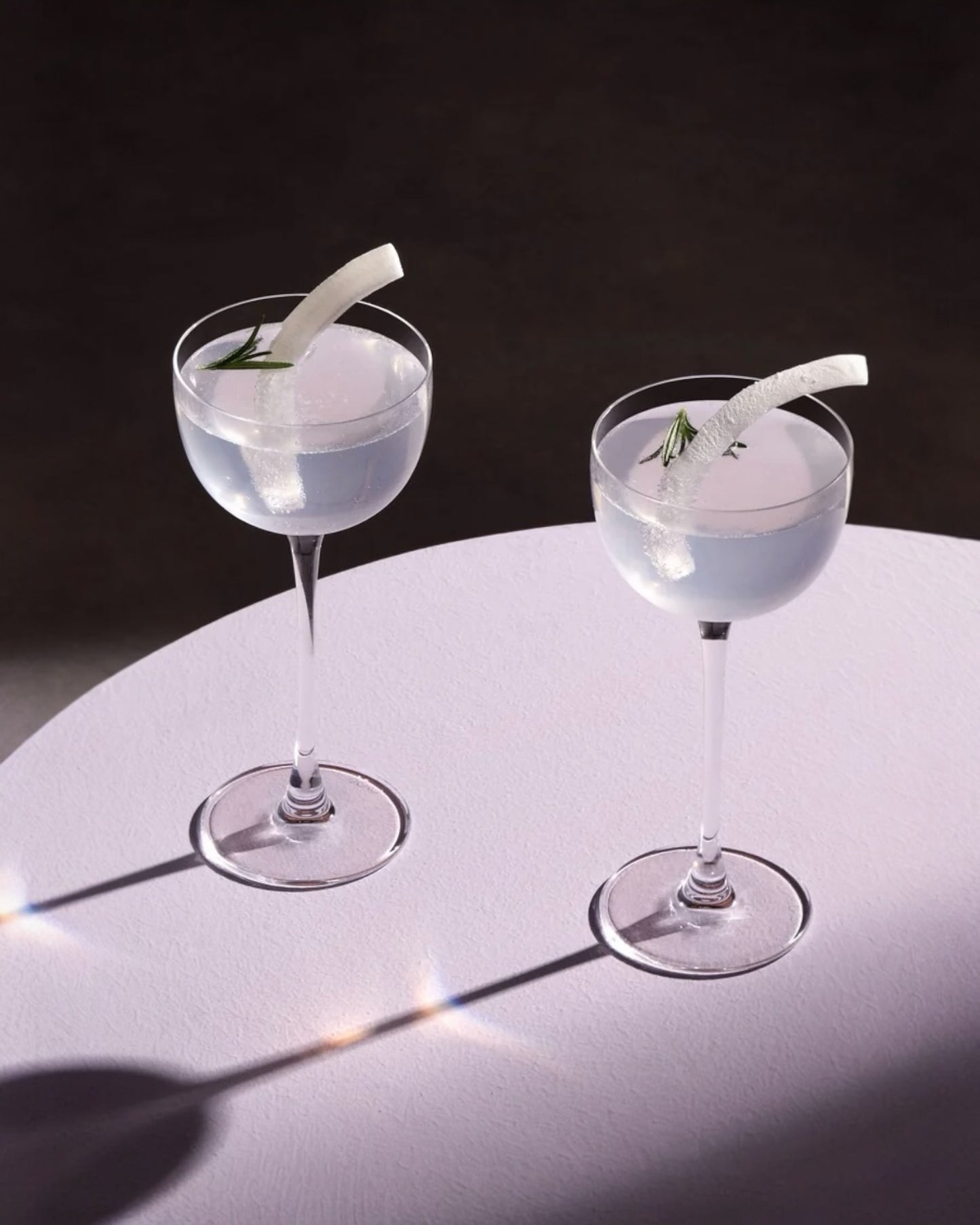 Crystal Nick & Nora Cocktail Glasses 4.5 oz - Nude Savage Pony - Set of 6