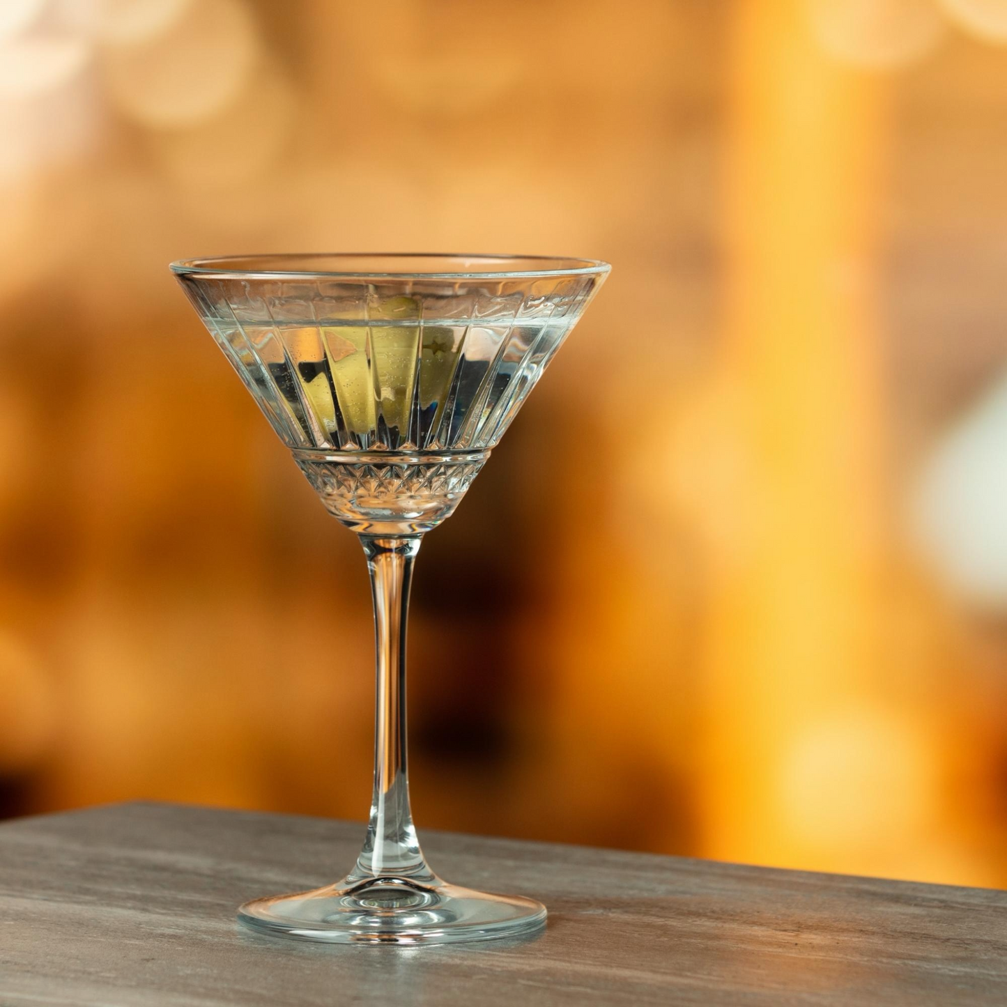 Ribbed Martini Glasses 7.5 oz - Pasabahce Elysia - Set of 12