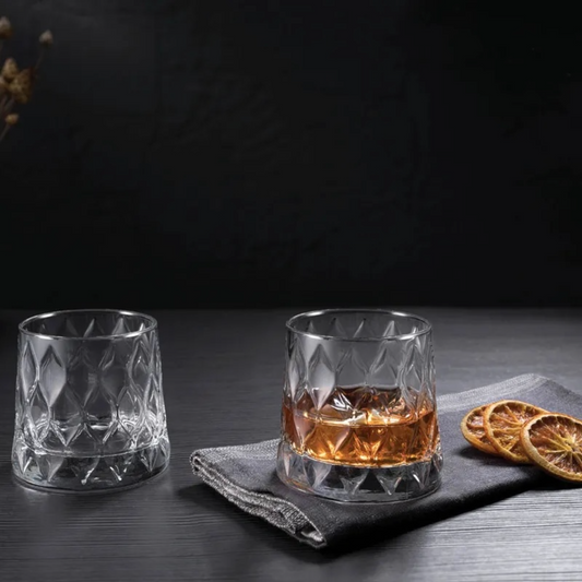 Whisky Glasses 10.25 oz - Pasabahce Leafy - Set of 6