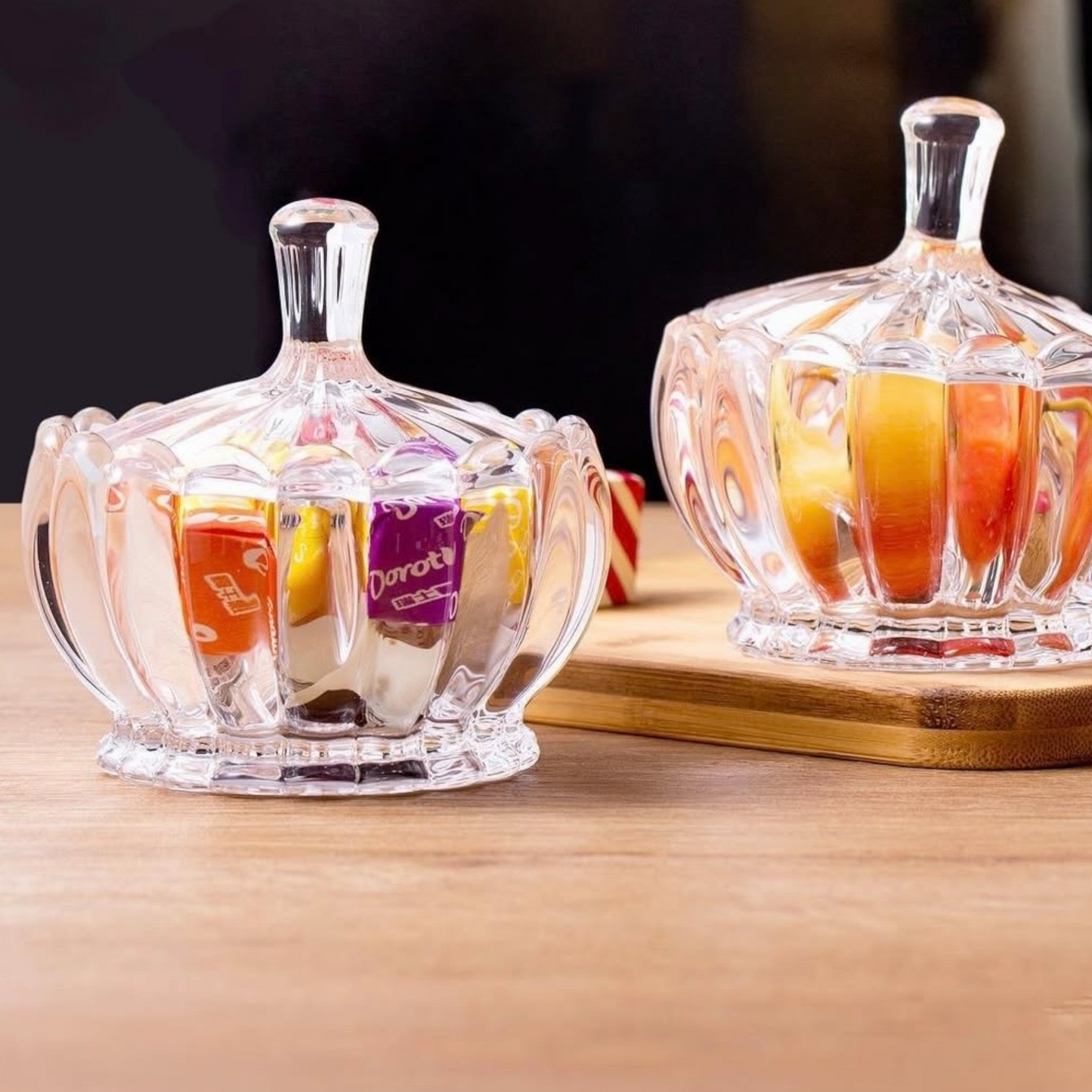 BLINKMAX Glass Sugar Bowl with Lid – 170 mL / 5.8 oz