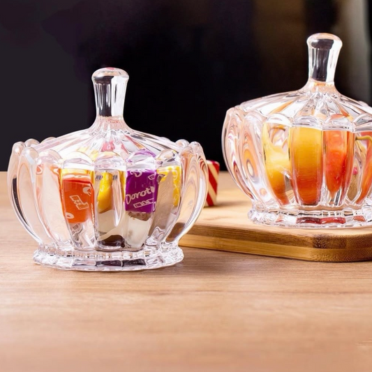 BLINKMAX Glass Sugar Bowl with Lid – 170 mL / 5.8 oz