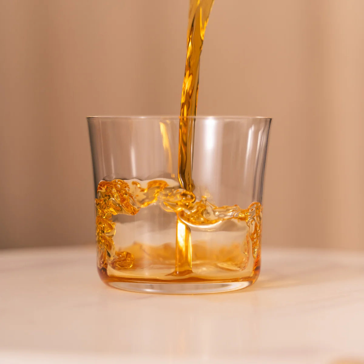 Crystal Low Ball Glasses 10 oz - Nude Savage - Set of 6