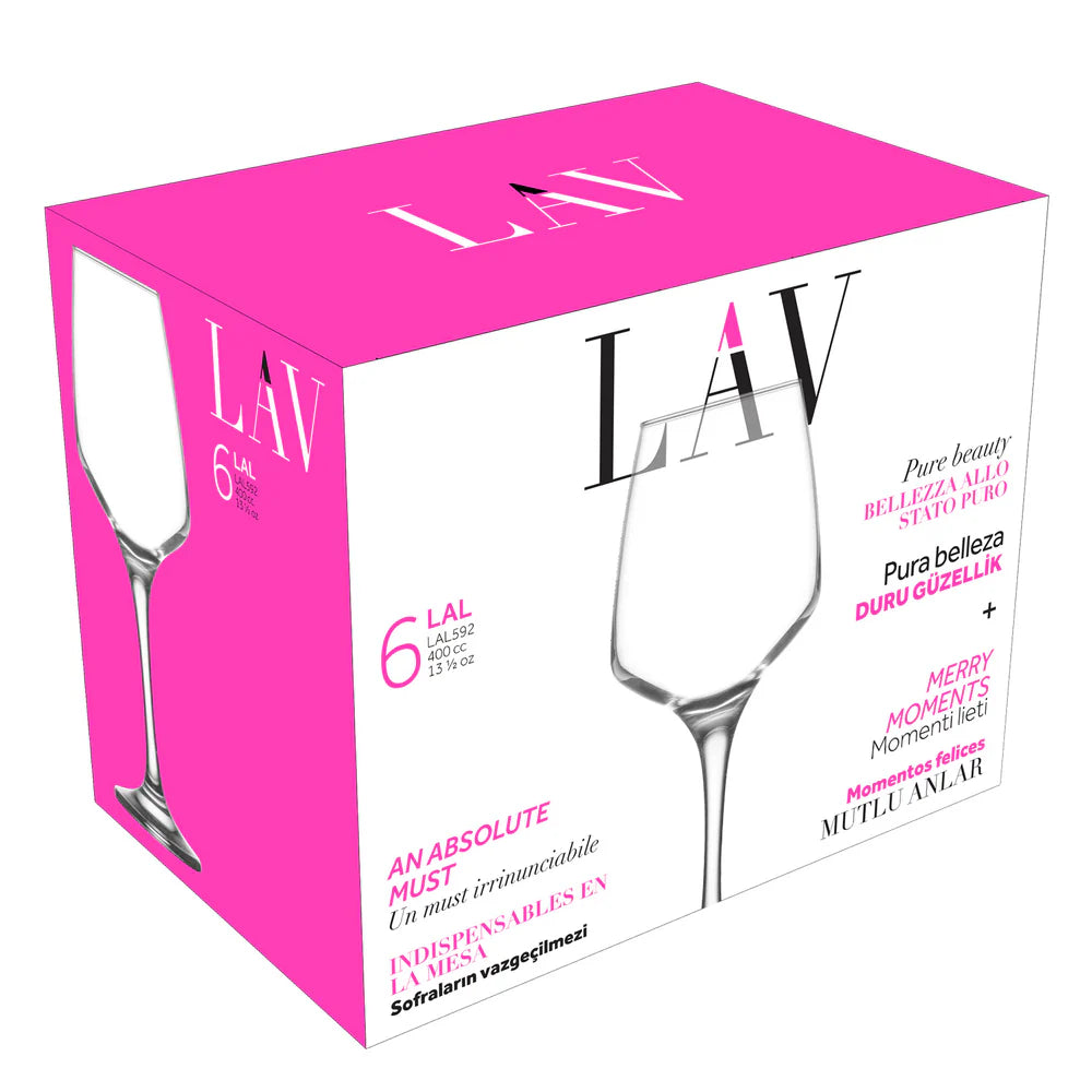 LAV LAL 13.5 oz Wine Glasses - 6 /Case