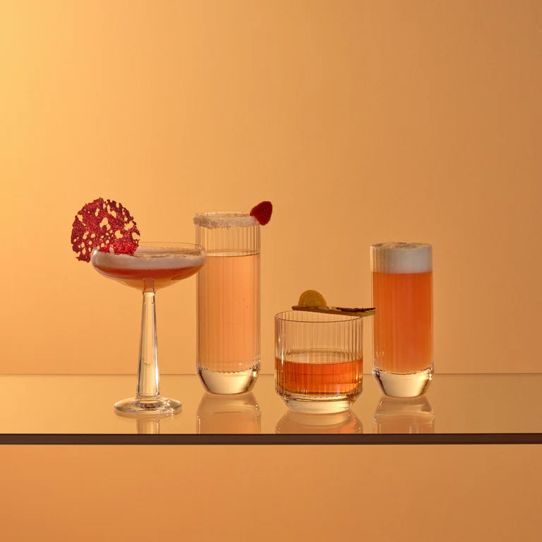 Crystal Double Old Fashioned Glasses 10.75 oz - Nude Big Top - Set of 4