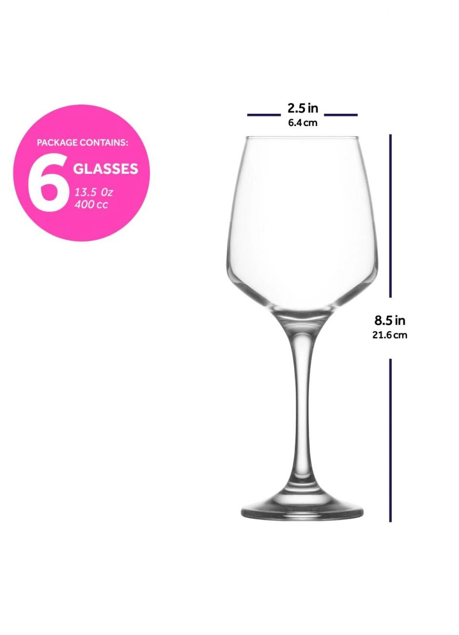 LAV LAL 13.5 oz Wine Glasses - 6 /Case